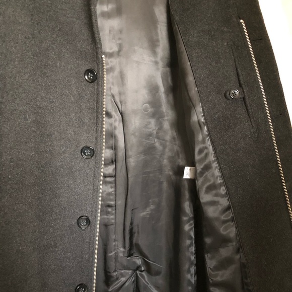 EUC Banana Republic Charcoal Wool Blend Coat - Picture 4 of 7